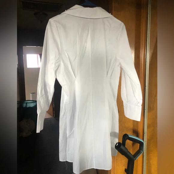 ZARA Short Casual Style Flared Long Sleeves Plain Cotton - Picture 7 of 10